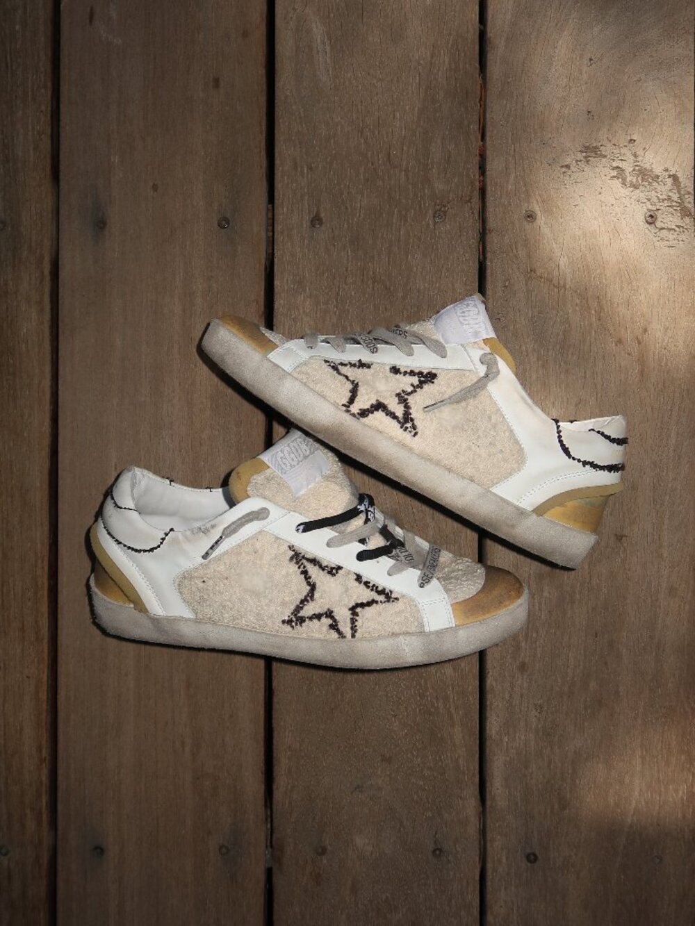 Women's Golden Goose Super Star Double Quarter Reverse Size 38
